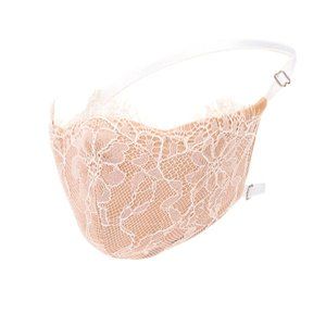 Katie May Ivory Lace Face Mask
